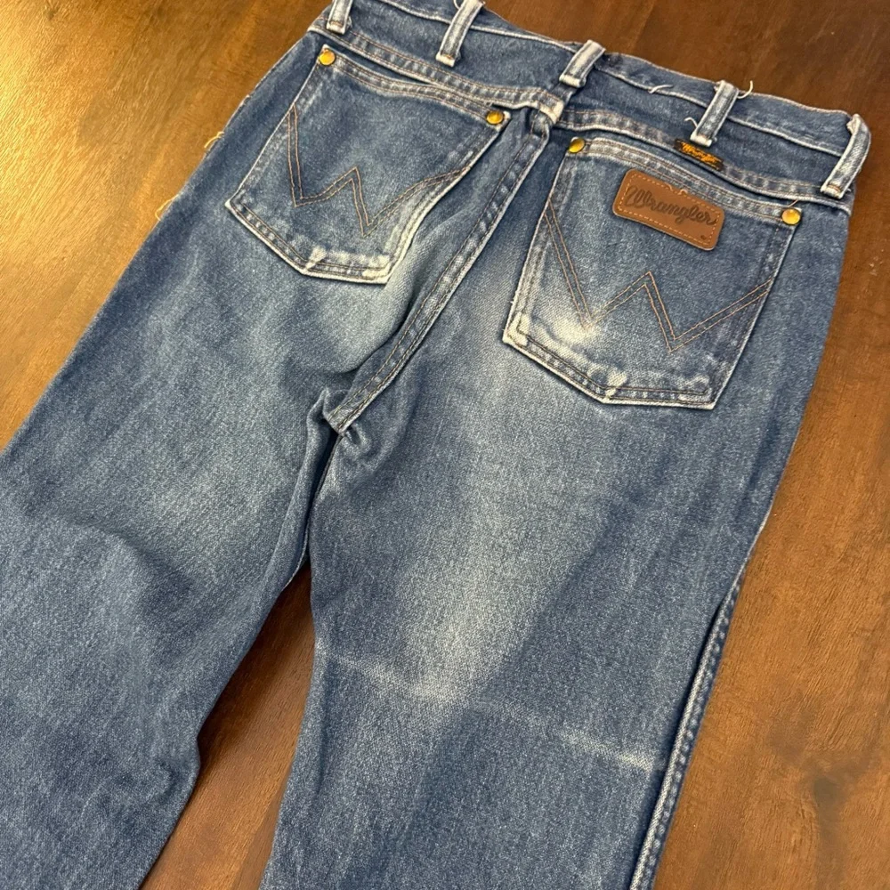 Wrangler 36 MWZ Slim Fit Men's Relaxed Blue‎ Jeans
